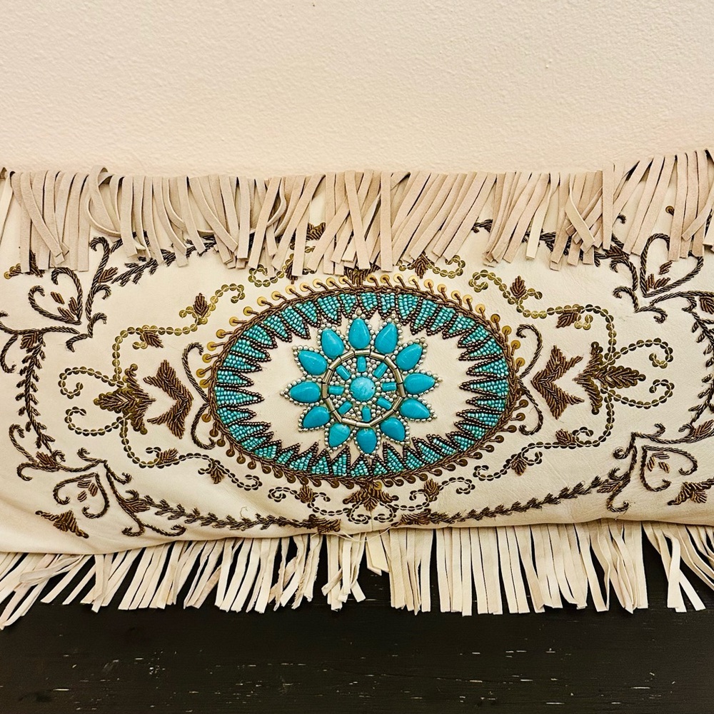 Tasha Polizzi Genuine Leather Pillow Cover